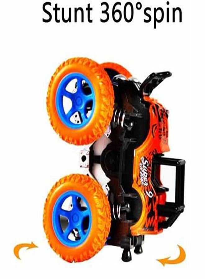IndusBay® 4WD Monster Truck Offroad Cars Push and Go Toy Trucks Friction Powered Cars 4 Wheel Drive Vehicles for Toddlers Children Boys Girls Kids Gift, Orange - Image 5